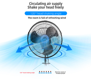 Pedestal Fan 10 In Adjustable Height Oscillating 3-Speed <b>AC</b> Motor Mechanical Control Household Air <b>Cooler</b> - Product Image 4