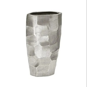 Pièce maîtresse Vase de fleurs en fer décoratif indien nouveau Design Pot de fleurs en métal avec couleur ardoise - Product Image 3