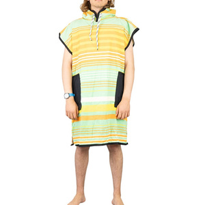 Multi Color Poncho Robe with <b>Hood</b> Thick Quick Dry Microfiber <b>Towel</b> with Pocket for Surfing Beach Swim Outdoor Sports - Product Image 2