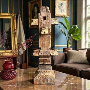 Candelabro de Madera con Diseño de Linterna, Elegantes Portavelas para Decoración del Hogar, Bodas, Navidad y Pascua - Product Image 2