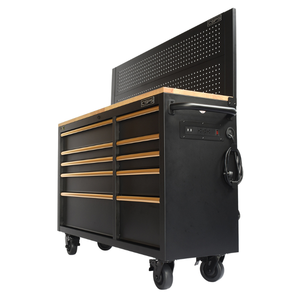 Armoire à outils robuste de 132cm Armoire de rangement pour outils roulants à 10 tiroirs personnalisable ODM/OEM pour garages de mécaniciens fabriqués au Vietnam - Product Image 3