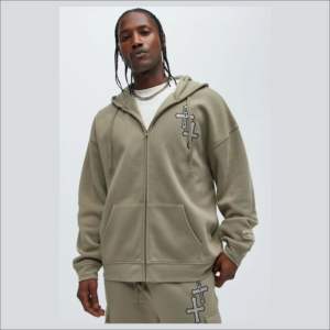 Sweats à capuche personnalisés vintage lavés avec broderie 3D, coupe oversize, longueur classique, 100% coton, écologiques, style urbain, 440 GSM - Product Image 6