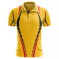 Uniformes de Cricket Personalizados al por Mayor, Transpirables, de Malla 100% Poliéster, Manga Corta, Camisetas y Kits para Equipos Masculinos con Servicio OEM