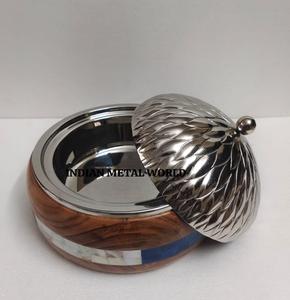 Design admirable décoration de la maison vaisselle de table pot chaud taille personnalisée en acier inoxydable de première qualité avec pot chaud martelé - Product Image 5