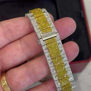 Reloj de Pulsera Mecánico de Cuerda Automática para Mujer, Modelo Elite Frost Iced Moissanite, de Acero Inoxidable, Ajustable, Tamaño Universal, con Fecha Analógica - Product Image 3