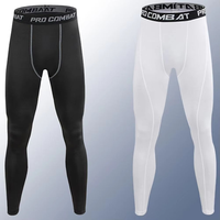 Combinaison de compression MMA pour hommes, logo personnalisé, collants de base, antibactérien, séchage rapide, spandex/polyester, entraînement en salle de sport
