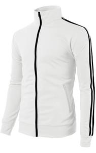 Custom Printed Embroidered Winter Men's Hoodies with Adjustable Zipper-<b>Up</b> Polyester/Cotton Material High Quality - Product Image 4
