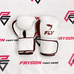 Gants de boxe professionnels en cuir véritable OEM pour l'entraînement MMA, kickboxing, arts martiaux mixtes, boxe. - Product Image 2