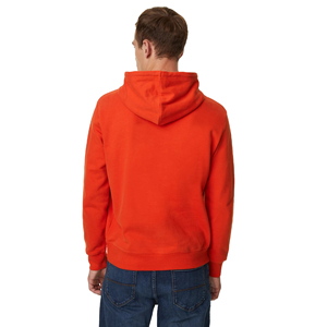 100% noir coton pull à capuche pour hommes solide motif brodé uni teint impression personnalisée thermique polaire sweat pour l'hiver - Product Image 2