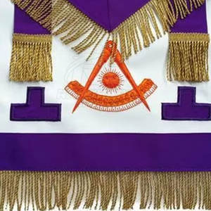 Tablier maçonnique fait main, régalia haut de gamme, tablier maçonnique de luxe, broderie en fil de bullion, tablier maçonnique personnalisé - Product Image 5