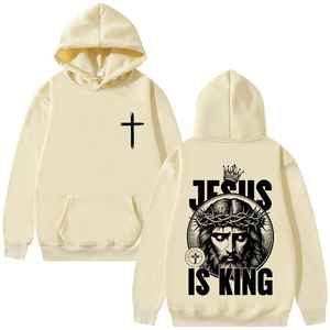 Sudadera Gráfica Unisex de Invierno para Mujer, Oversize, Estilo Vintage Hip Hop, de Forro Polar y Algodón, con Capucha, Transpirable, con Diseño Frontal - Product Image 1