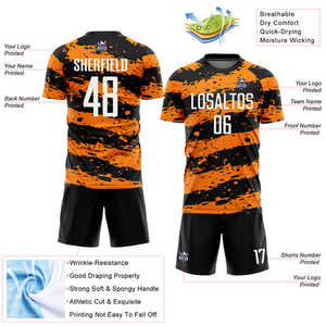 Uniformes de fútbol de primera calidad que ofrecen costuras fiables, control de humedad elástico atlético, sensación ligera y acabado auténtico - Product Image 5