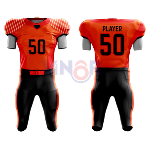 Meilleur Design Nouvelle Arrivée Personnalisé de Haute Qualité Vente à Chaud Conceptions Personnalisées Garçons Jeunes Uniformes de Football Américain pour Adultes - Product Image 1
