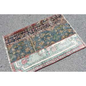 Vintage Beige 9x12 turc laine tapis grande surface Patchwork motif salon tapis Latex support pour couloir décorations - Product Image 2