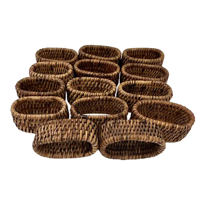 Servilletero 100% Servilleteros de ratán natural para cocina y hogar Hoteles y restaurantes usados Precios al por mayor - Product Image 5