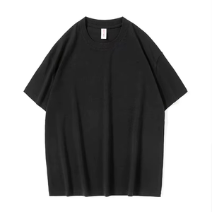 T-shirt en coton uni pour homme, basique, confortable, respirant, personnalisable avec logo - Product Image 2