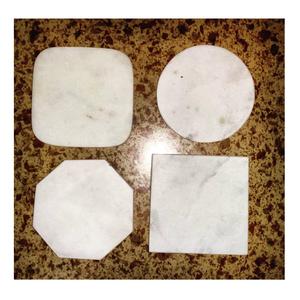 Sous-verres en marbre fabriqués à la main de style antique à bas prix pour tables basses paramètres de thé et décor de restaurant à la maison d'inspiration vintage - Product Image 6
