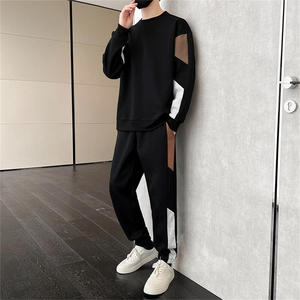 Hombres Baggy Sweat suits 100% Cotton Hoodie Hombres Joggers Suit Flared Sweatpants and Hoodie Set - Product Image 4