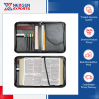 Nexgen Exports - Funda para Biblia de Cuero PU de Alta Durabilidad con Opciones de Diseño y Logotipo Personalizados en Color para Regalo