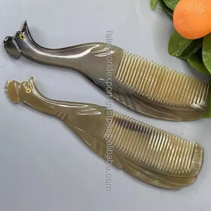 หวีฮอร์นธรรมชาติสำหรับจัดแต่งทรงผมใหม่ที่ดีที่สุดสำหรับเป็นของขวัญคริสต์มาสหวีเขาควายวัวขายส่งจากอินเดีย - Product Image 4