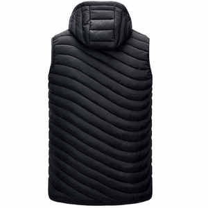 Chaleco acolchado de lona informal de invierno para hombre 2025 con cuello mandarín, ropa exterior de poliéster transpirable, gran oferta en Pakistán - Product Image 5