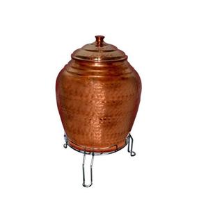 Ayurveda Health Benefits Drinking Water Dispenser With <b>Stand</b> Copper Metal Water Storage Dispenser - Product Image 2