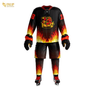 High Quality OEM Sublimated Hockey Jerseys <b>Shorts</b> Custom Logo Ice Hockey Uniforms Ice Hockey Pants - Product Image 2
