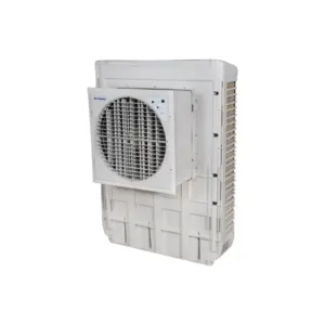 Wall mounted window evaporative air cooler solar power water air cooling fan
