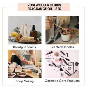 Sweet and Musky Rosewood & Citrus Fragrance Oil for Hair and Skin Wholesale Price Perfume Oil - Product Image 4