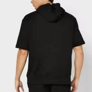 Transpirable superventas hombres Sudadera con capucha pantalones cortos conjunto de alta calidad ropa informal precio razonable hombres sudaderas con capucha conjunto corto para adultos - Product Image 4