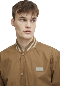 เสื้อแจ็คเก็ตนักบินแบบยูนิเซ็กซ์สำหรับฤดูหนาว แบบสองด้าน ซิป ผ้าขนสัตว์ ย้อมสีพื้น ความหนาปานกลาง สไตล์เบสบอล แบบมีกระเป๋า - Product Image 3