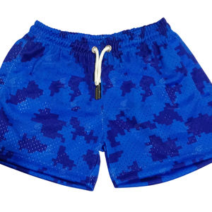 กางเกงขาสั้นลำลองสำหรับผู้ชายกางเกงขาสั้น100% ผ้าโพลีเอสเตอร์ตาข่ายกางเกงขาสั้นสำหรับวิ่งกลางแจ้งเอวยางยืดสำหรับสวมใส่ในฤดูร้อน - Product Image 1