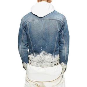 Veste de moto en toile vintage personnalisée Veste à capuche en jean pour hommes - Product Image 2