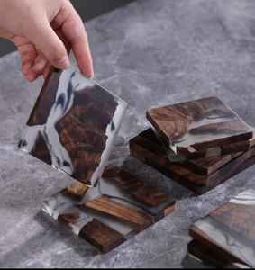 Juego de Posavasos de Resina Modernos, Duraderos y de Amplia Venta, para Cena, Té, Café, Portavasos para el Hogar u Oficina, Se Aceptan Compradores al por Mayor - Product Image 3