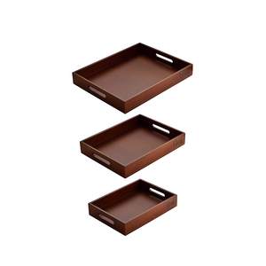 Meilleur grade nouveau style Classique Fruits En Bois Service Et Plateau En Bois Décoratif Décor À La Maison Vaisselle Conception À Quatre Roues - Product Image 2