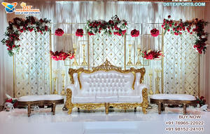 มหัศจรรย์โมเดิร์นสไตล์การรับสัญญาณเวทีเทียนผนังที่ไม่ซ้ำกันแต่งงานฉากหลังเทียนตกแต่งผนังโลหะที่สวยที่สุดเทียนผนัง - Product Image 4