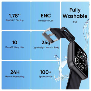 Version globale IP68 étanche Black <span class=keywords><strong>Shark</strong></span> <span class=keywords><strong>GT</strong></span> Smartwatch 270mAh 1.78 ''AMOLED Display Smart Sport Fitness Watch - Product Image 2