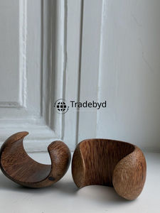 Classic Natural Wood Bangle Handmade Jewelry for <b>Girls</b> by Tradebyd - Product Image 3