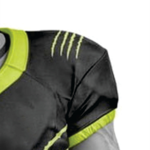 Uniforme de fútbol americano sublimado de poliéster 100% negro para hombre, Jersey corto transpirable Parot Green Tackle Twill Team Gear - Product Image 6