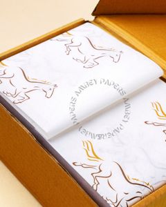 Wholesale Custom Printed Virgin Pulp Tissue Paper Premium Quality Disposable Waterproof Roll for Gift Packaging Branded Wrapping - Product Image 1