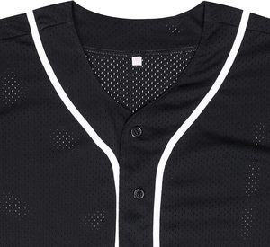 Competitive Tradeem Sports Men's <b>Baseball</b> Uniforms <b>Set</b> Customizable Colors Logo V-neck Breathable Fabric Quick Dry Anti-UV Team - Product Image 3