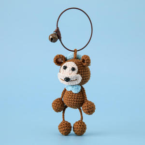 Nuevo Llavero de Ganchillo Hecho a Mano, Suave y Adorable, con Diseño de Animal de Hilo Esponjoso, Colgantes de Dibujos Animados, Set de Llaveros Tejidos para Regalos - Product Image 5