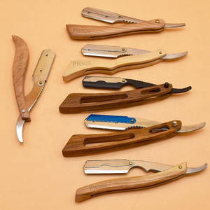 Couteau de rasage pliant en acier inoxydable avec lame droite, rasoir de barbier, rasoir droit, 1 pièce - Product Image 5