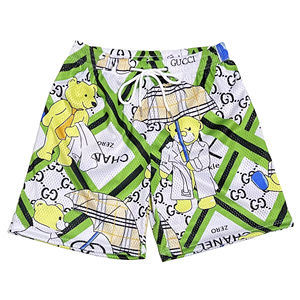 Men's <b>5</b> <b>Inch</b> <b>Inseam</b> Mesh <b>Shorts</b> Custom Acid Wash Breathable Pocket High Street Style Summer Beach <b>Short</b> Breathable Sweatpants - Product Image 1