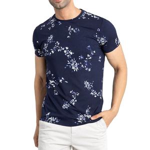 T-shirt Homme OEM en Gros 100% Coton Coupe Slim Col Imprimé Ample Chemise d'Été - Product Image 3