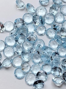 Topacio Azul Natural de Grado AAA de 5 mm, Gemas Sueltas con Corte Brillante Facetado para Joyería, Azul Cielo, Certificado por Terceros, Mehrajudin - Product Image 4