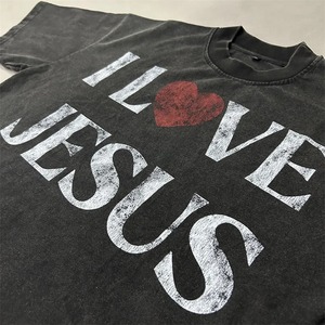 Nueva ropa de calle, camiseta de gran tamaño con hombros caídos, camiseta de manga larga con cuello de doble capa boxy desgastada Vintage para hombre - Product Image 4