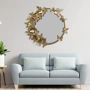 Miroir mural en fer personnalisable de style moderne pour salle de classe et couloir Miroir mural en fer décoratif - Product Image 3