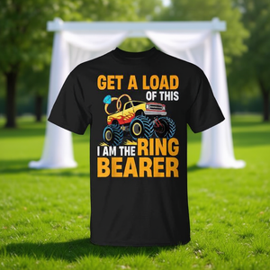 เสื้อยืดเด็กผู้ชายลายรถมอนสเตอร์ทรัคสำหรับงานแต่งงาน ออกแบบได้ตามต้องการ - Product Image 3