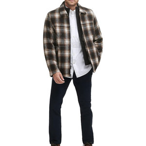 Veste en laine de haute qualité pour hommes, vêtements longs d'hiver, séchage rapide, nouveau design réversible, tissu en toile, motif unique, service OEM - Product Image 3